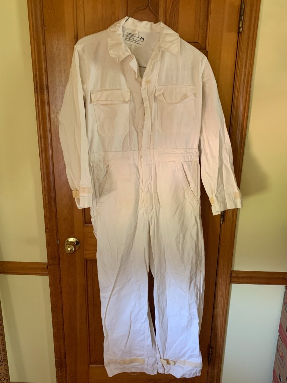 Vintage Defense Personnel Support Center White MIL-C-27845B Coveralls